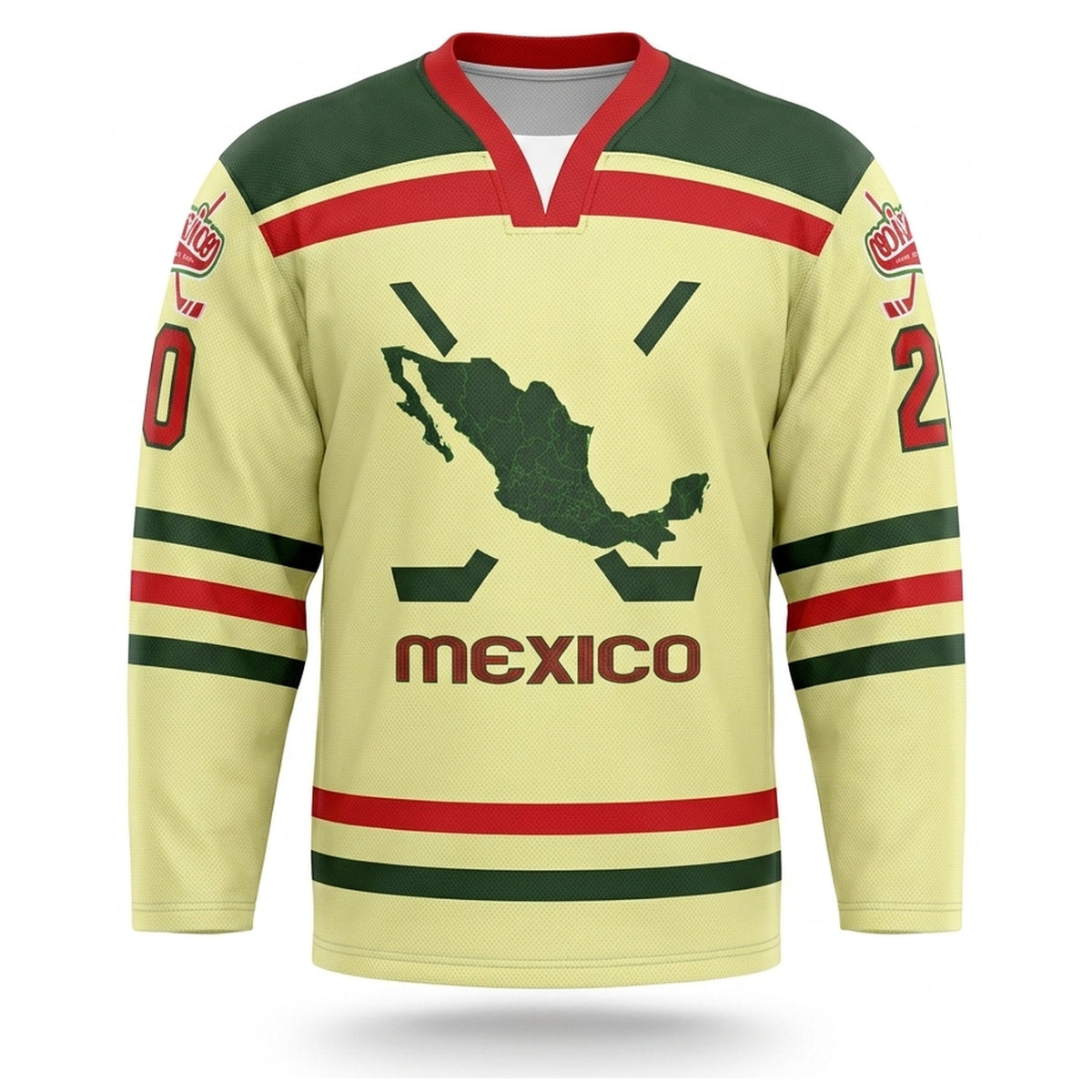 Mexico hockey jersey beige