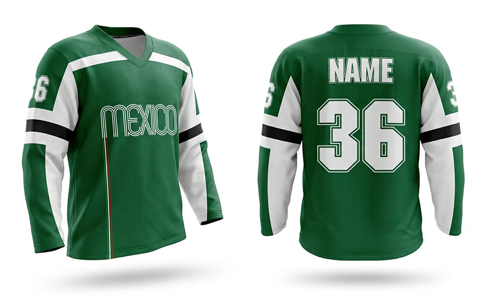 Mexico hockey jersey green