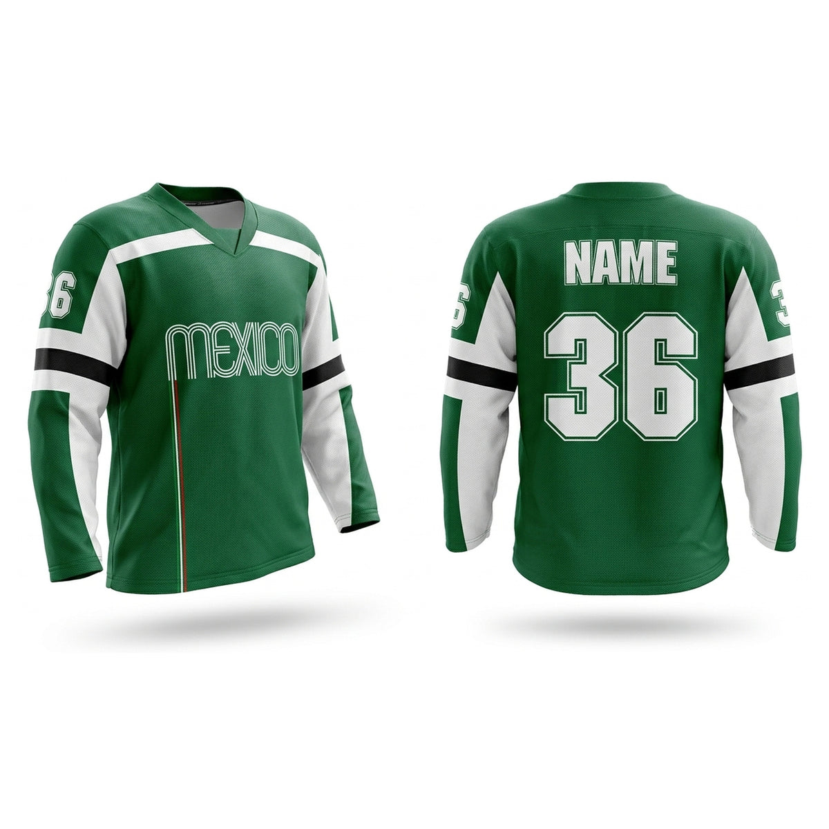 Mexico hockey jersey green