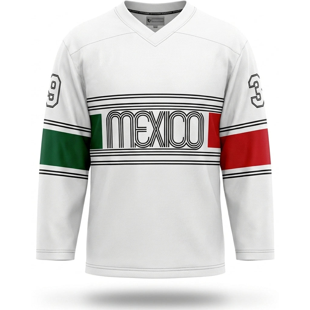 Mexico hockey jersey white