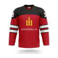 Mongolia hockey jersey red