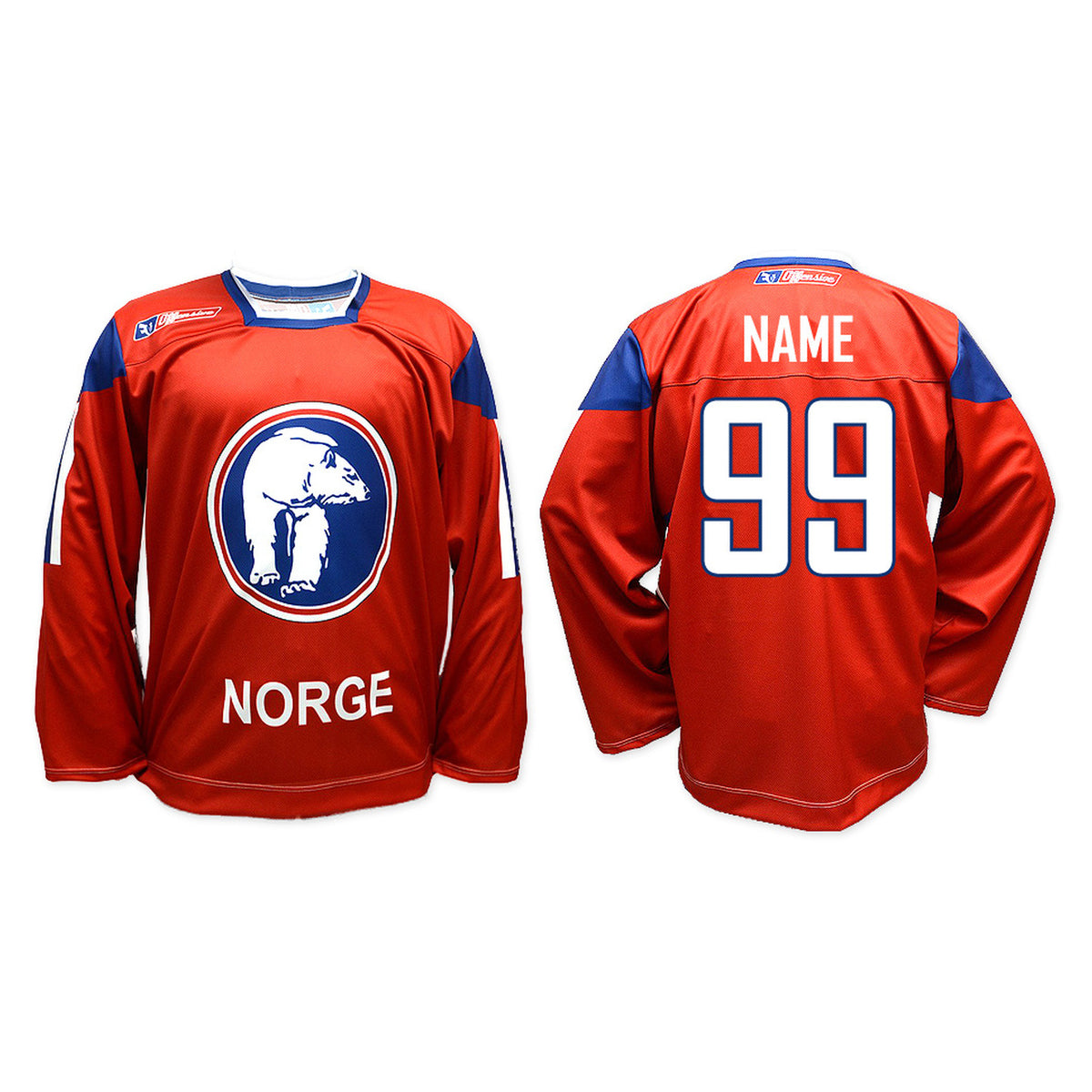 Norway hockey jersey red