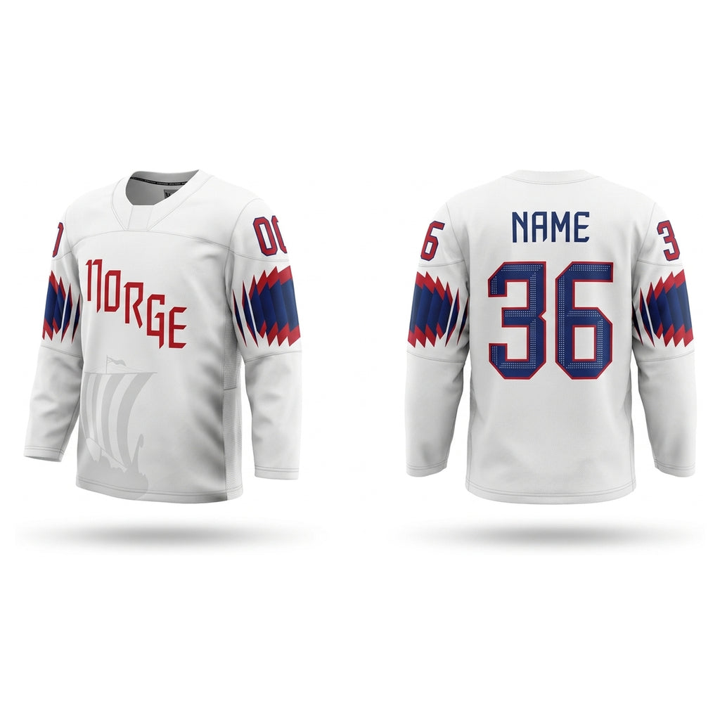 Norway hockey jersey white 2018