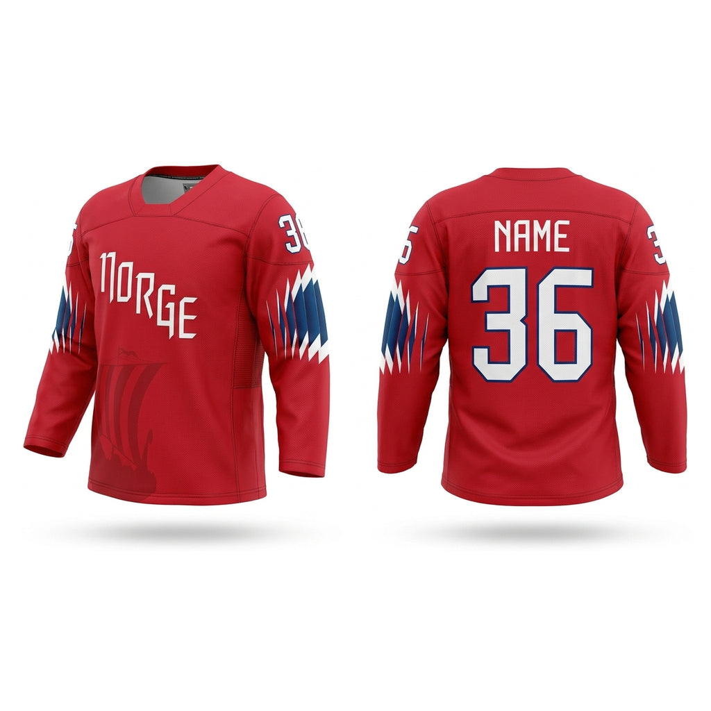Norway hockey jersey red 2018