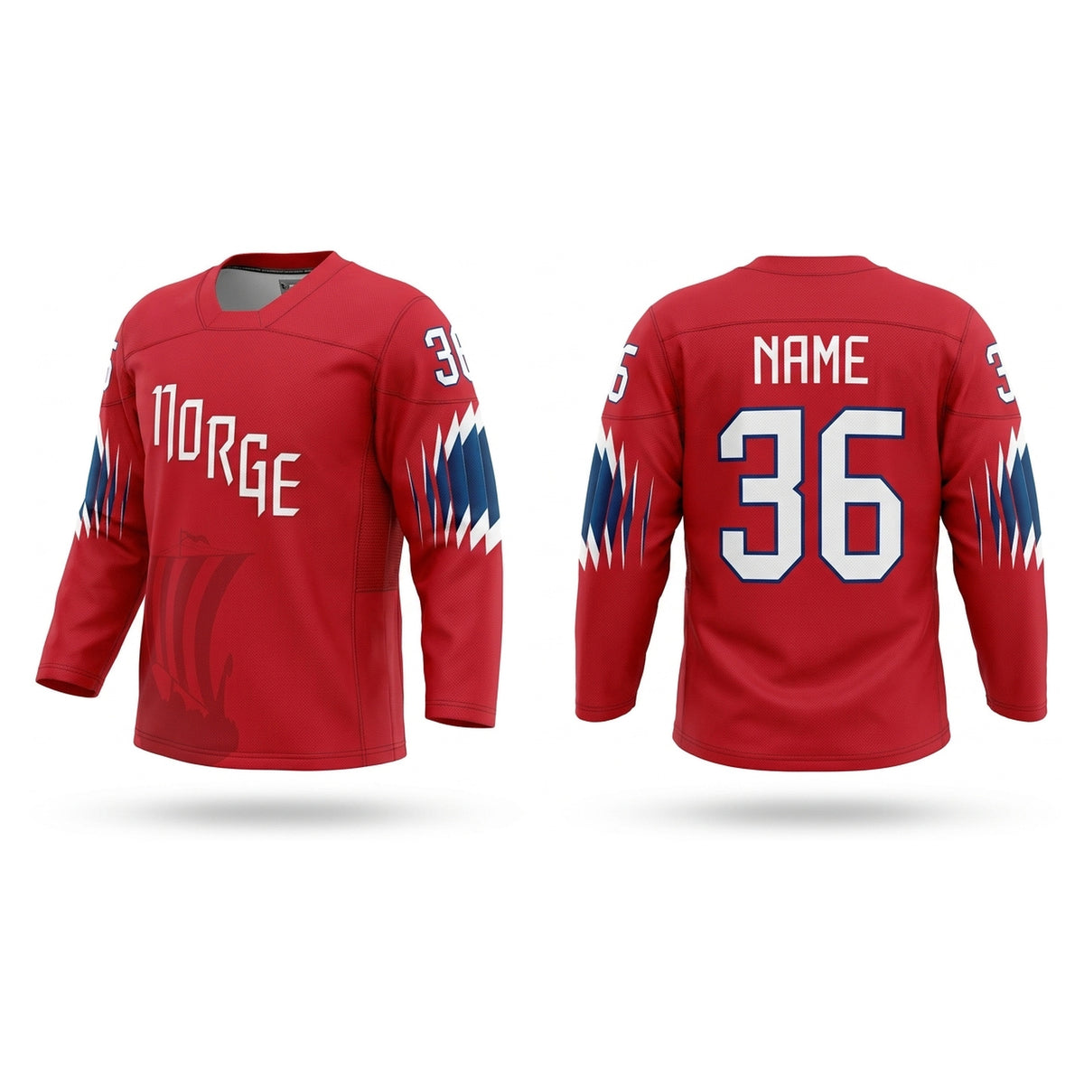 Norway hockey jersey red 2018