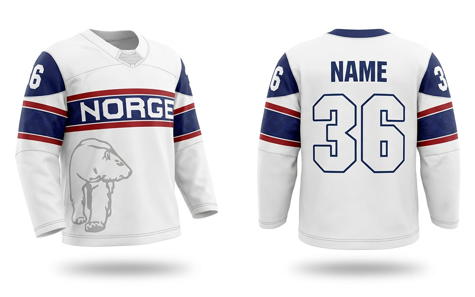 Norway hockey jersey white 2022