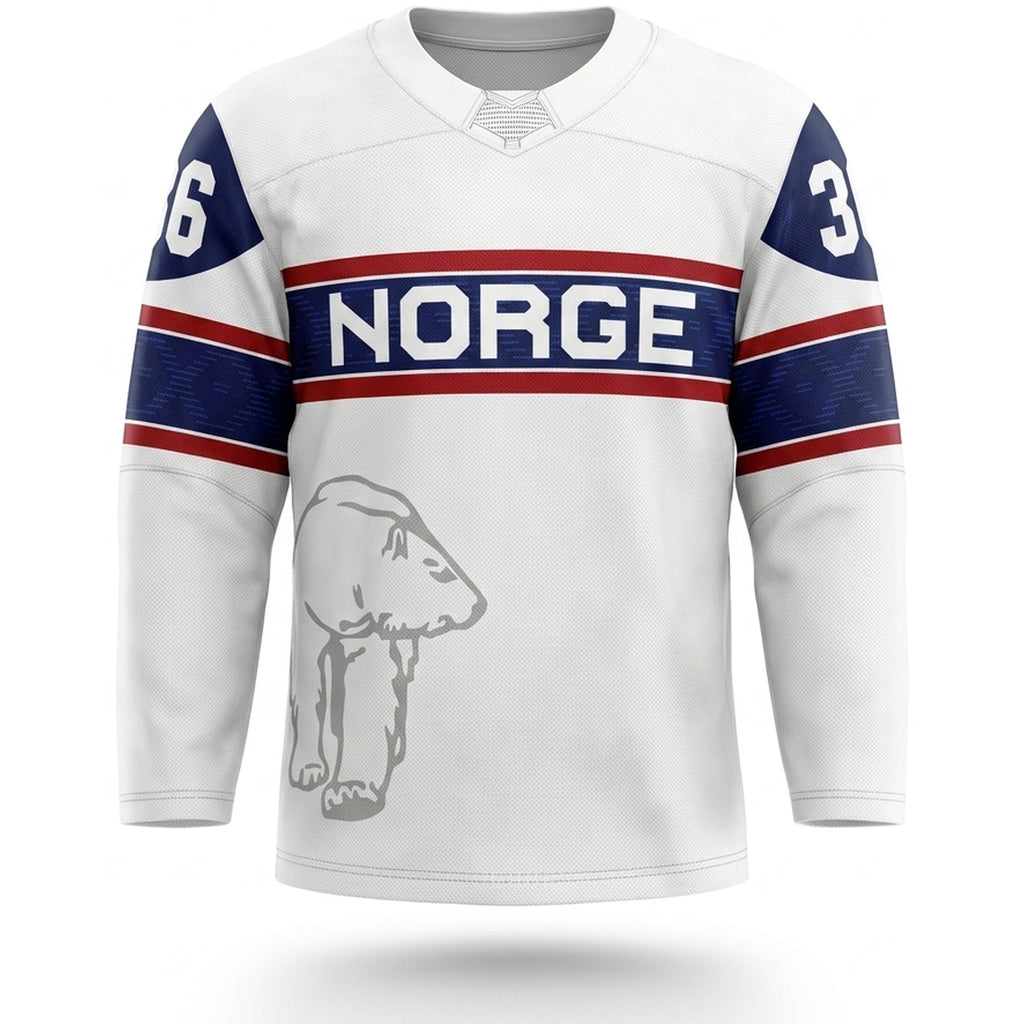 Norway hockey jersey white 2022