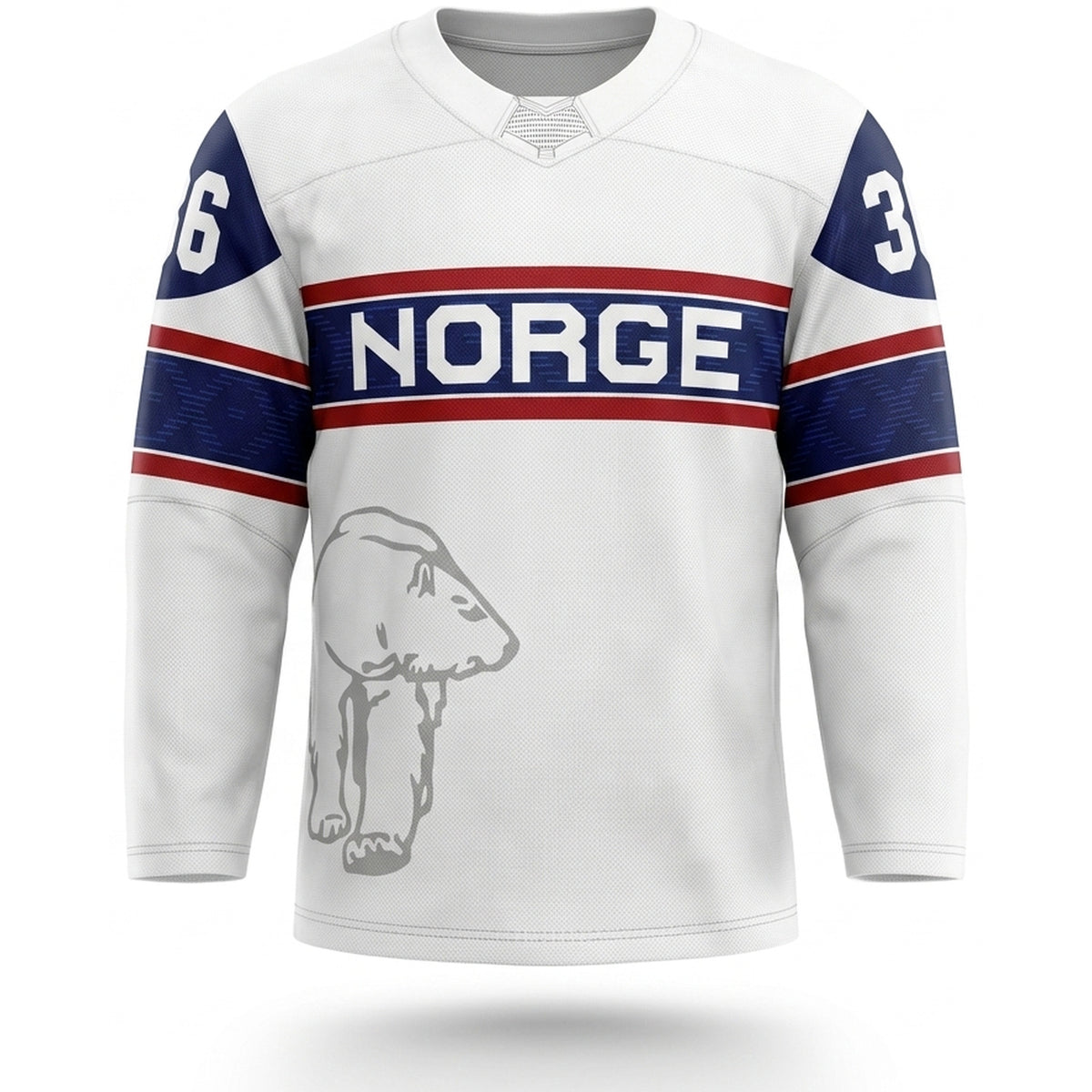 Norway hockey jersey white 2022