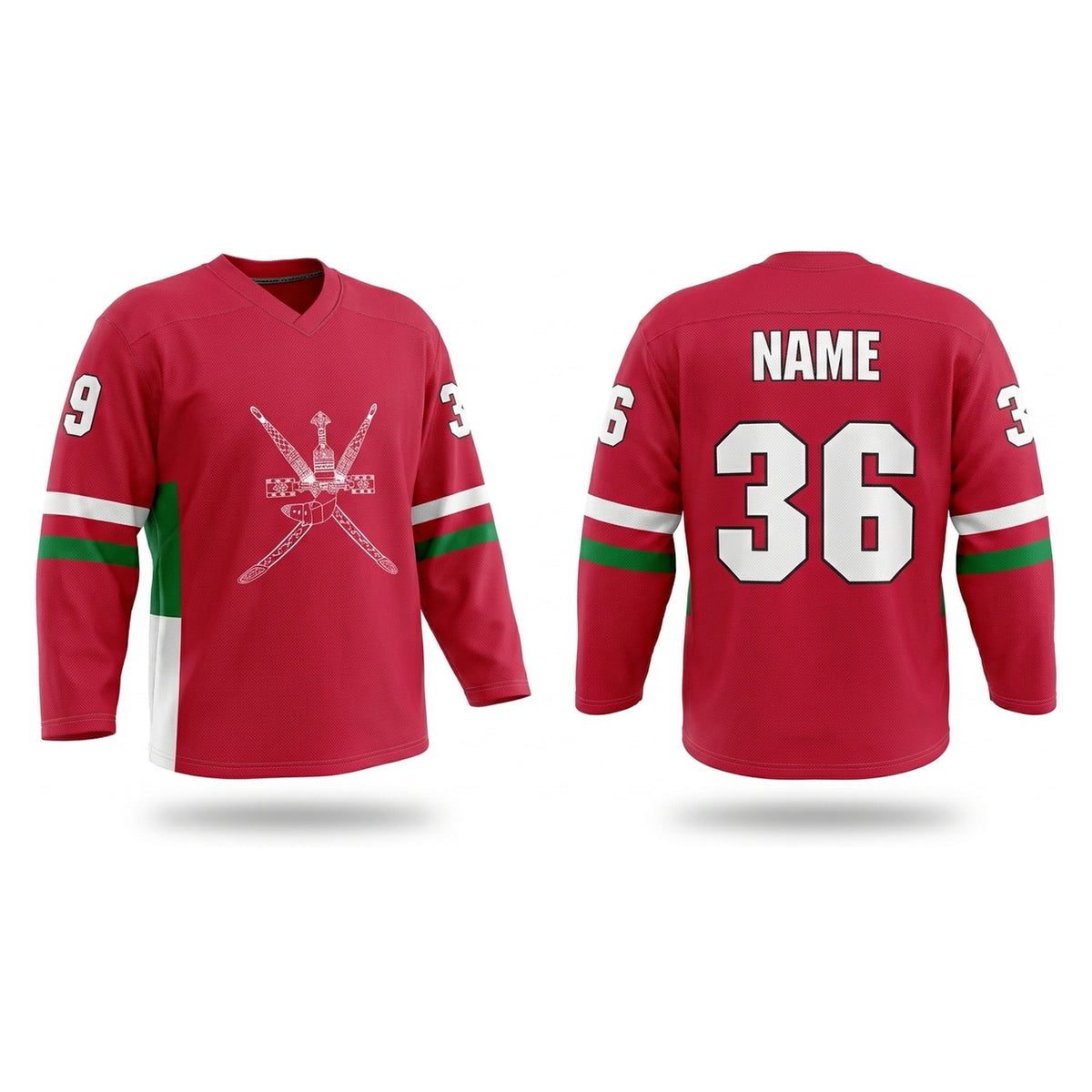 Oman ?????? Hockey Jersey red
