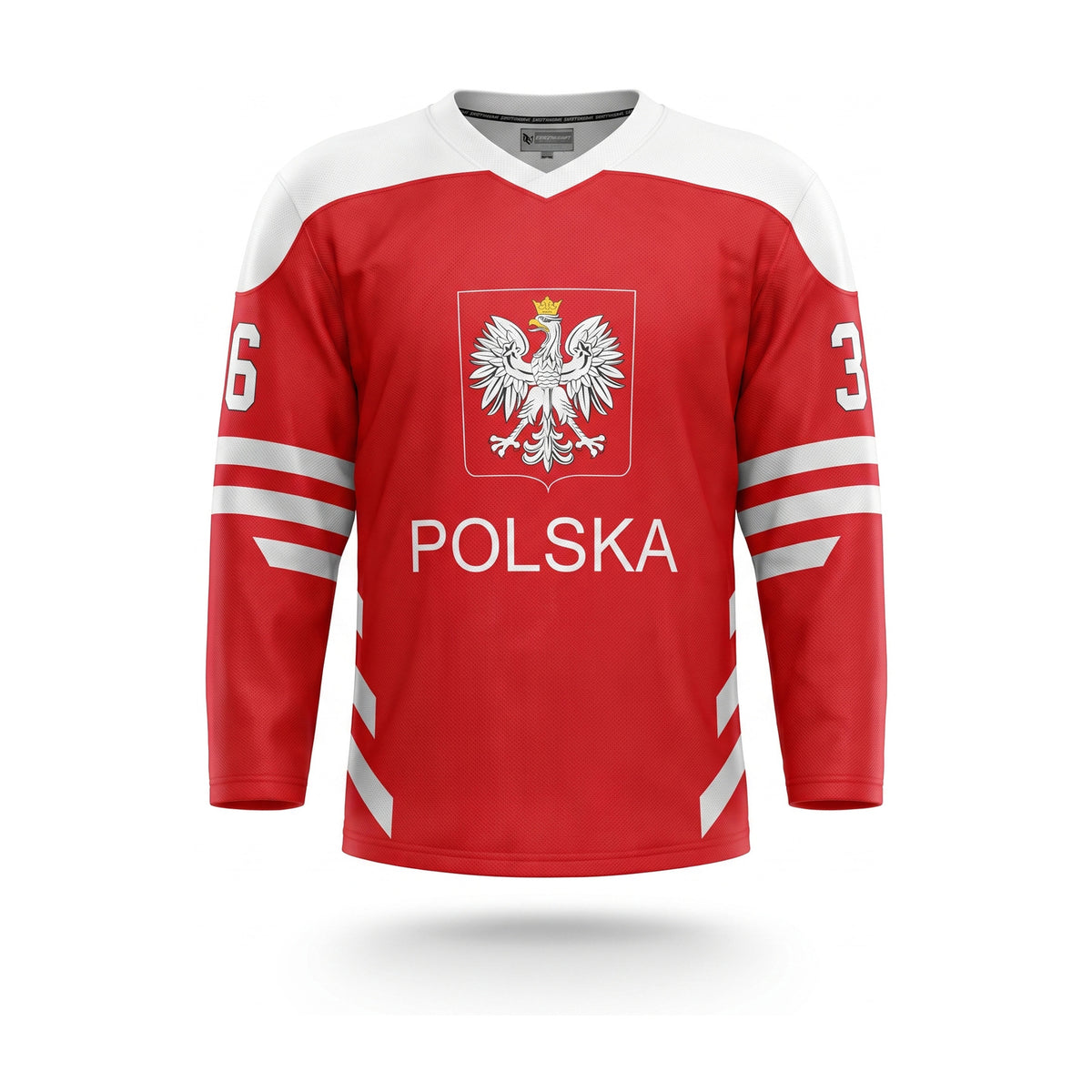 Poland hockey jersey red 2019