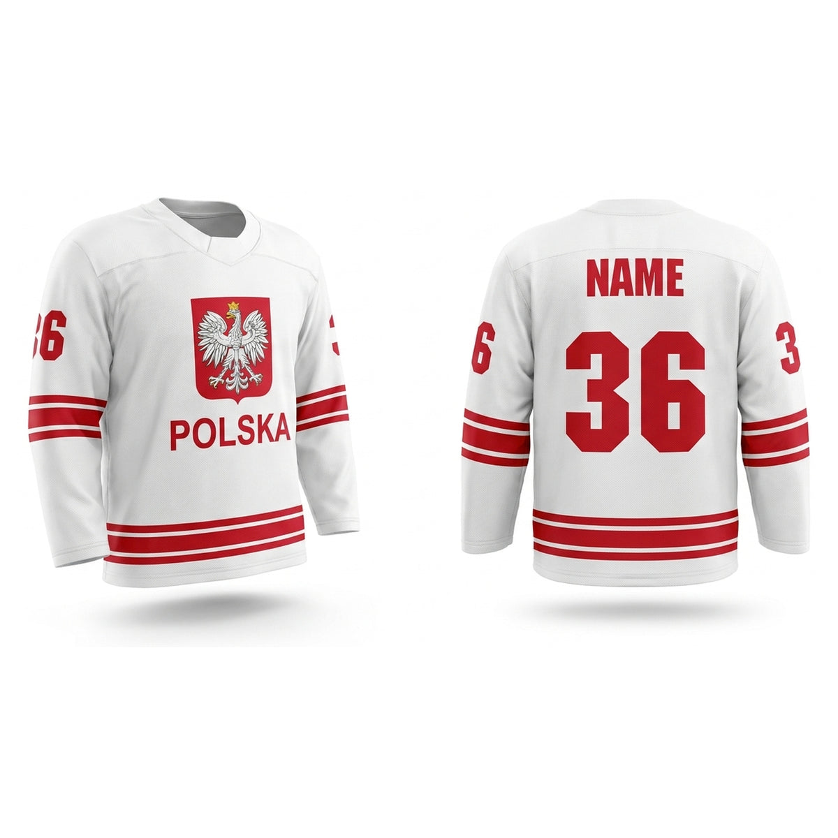 Poland hockey jersey white 2025