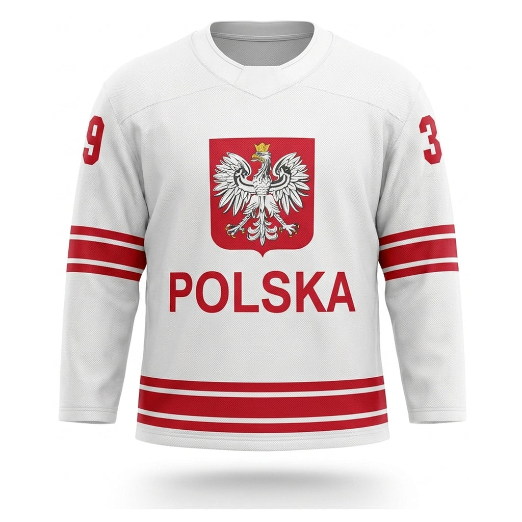 Poland hockey jersey white 2025