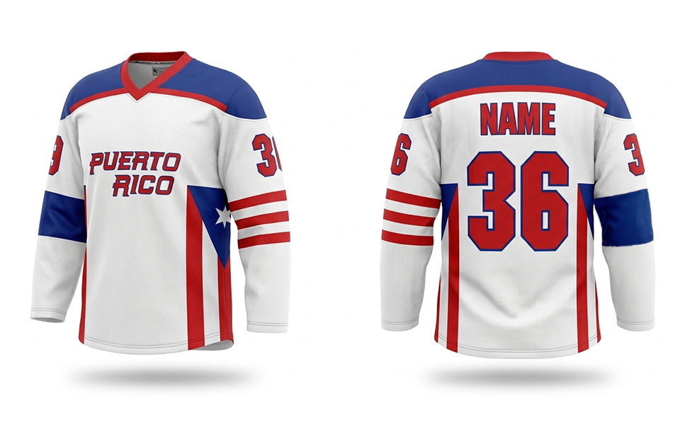 Puerto Rico hockey jersey white