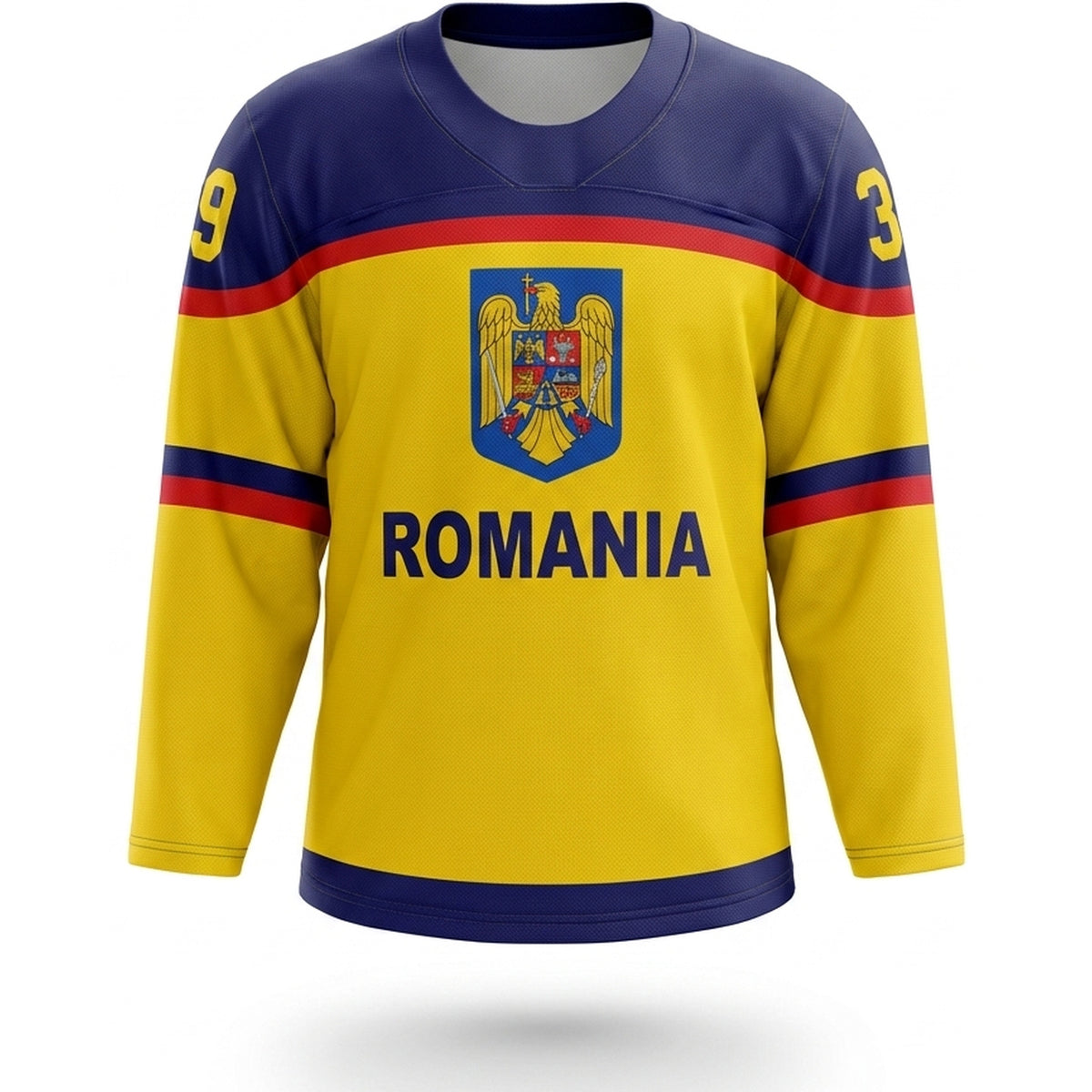 Romania hockey jersey yellow