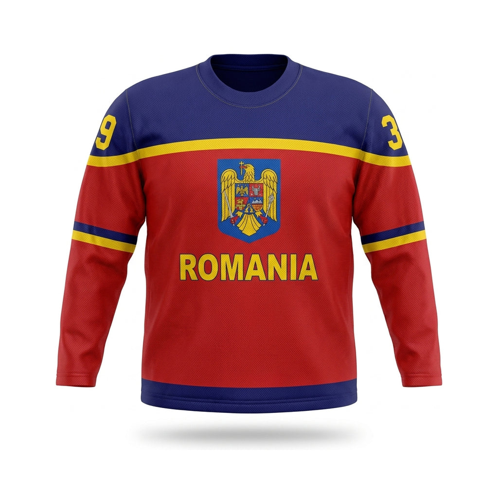 Romania hockey jersey red