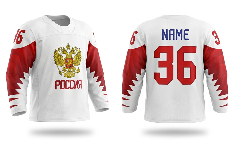 Russia hockey jersey white 2019