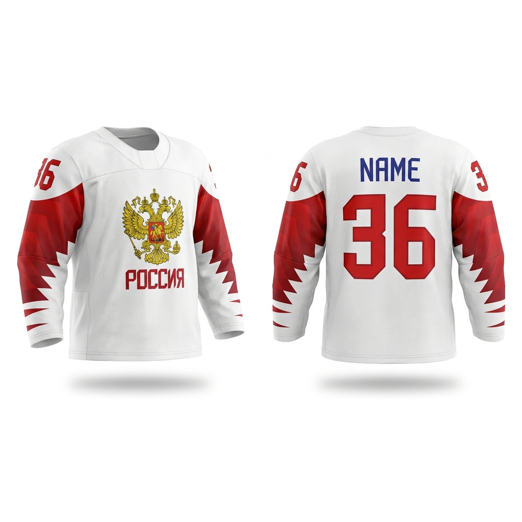 Russia hockey jersey white 2019