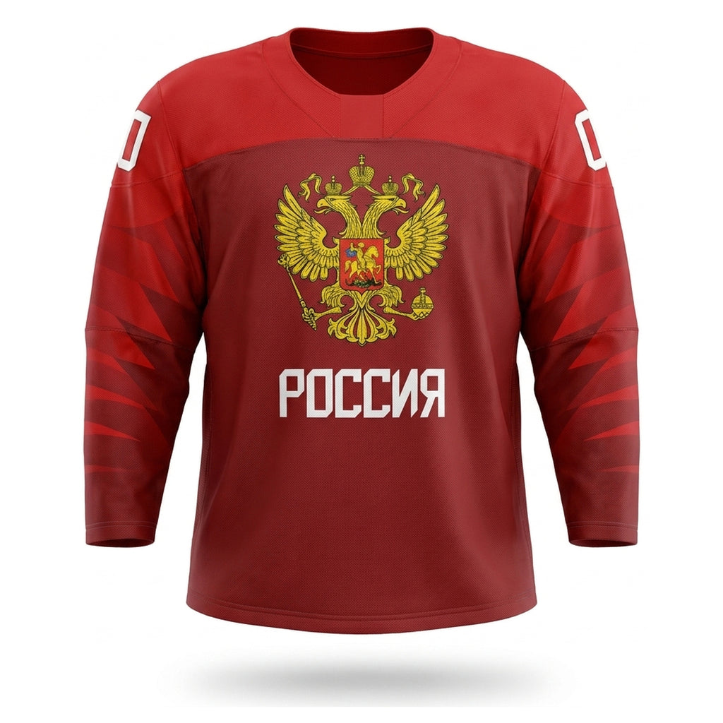 Russia hockey jersey red 2019