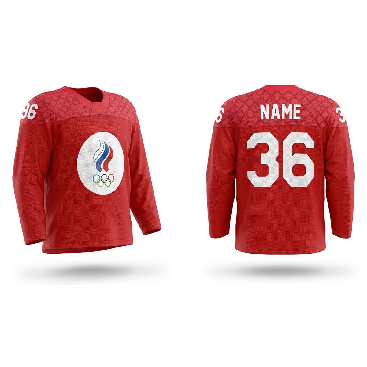 Russia hockey jersey red 2022