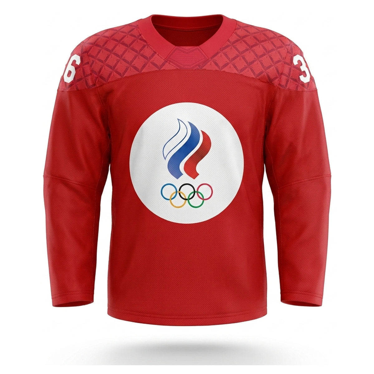 Russia hockey jersey red 2022