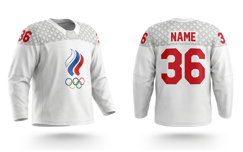 Russia hockey jersey white 2022