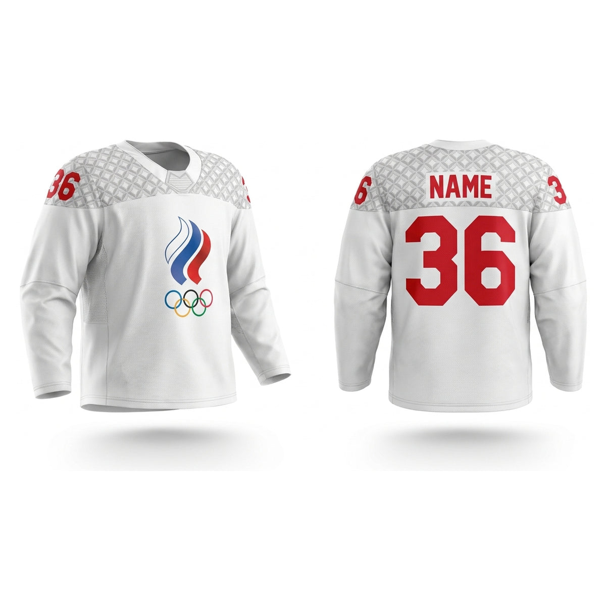 Russia hockey jersey white 2022