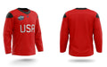 USA hockey red practice jersey 4 nations cup