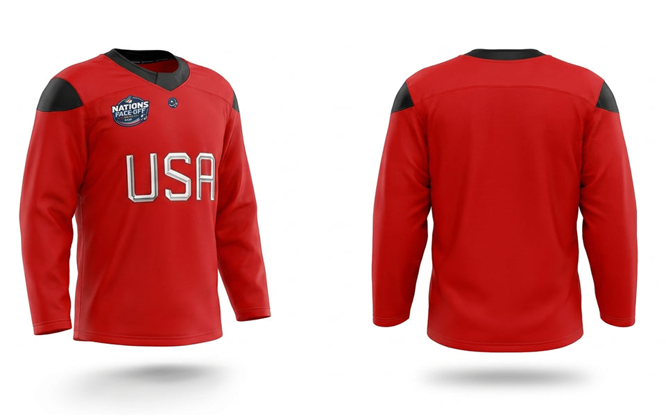USA hockey red practice jersey 4 nations cup