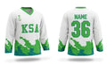 Saudi Arabia KSA hockey jersey white