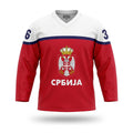 Serbia Hockey Jersey Red