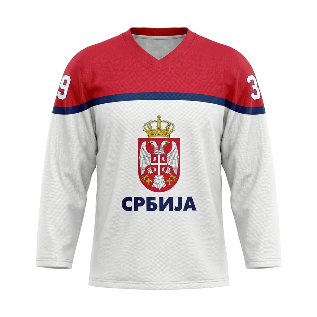 Serbia Hockey Jersey White