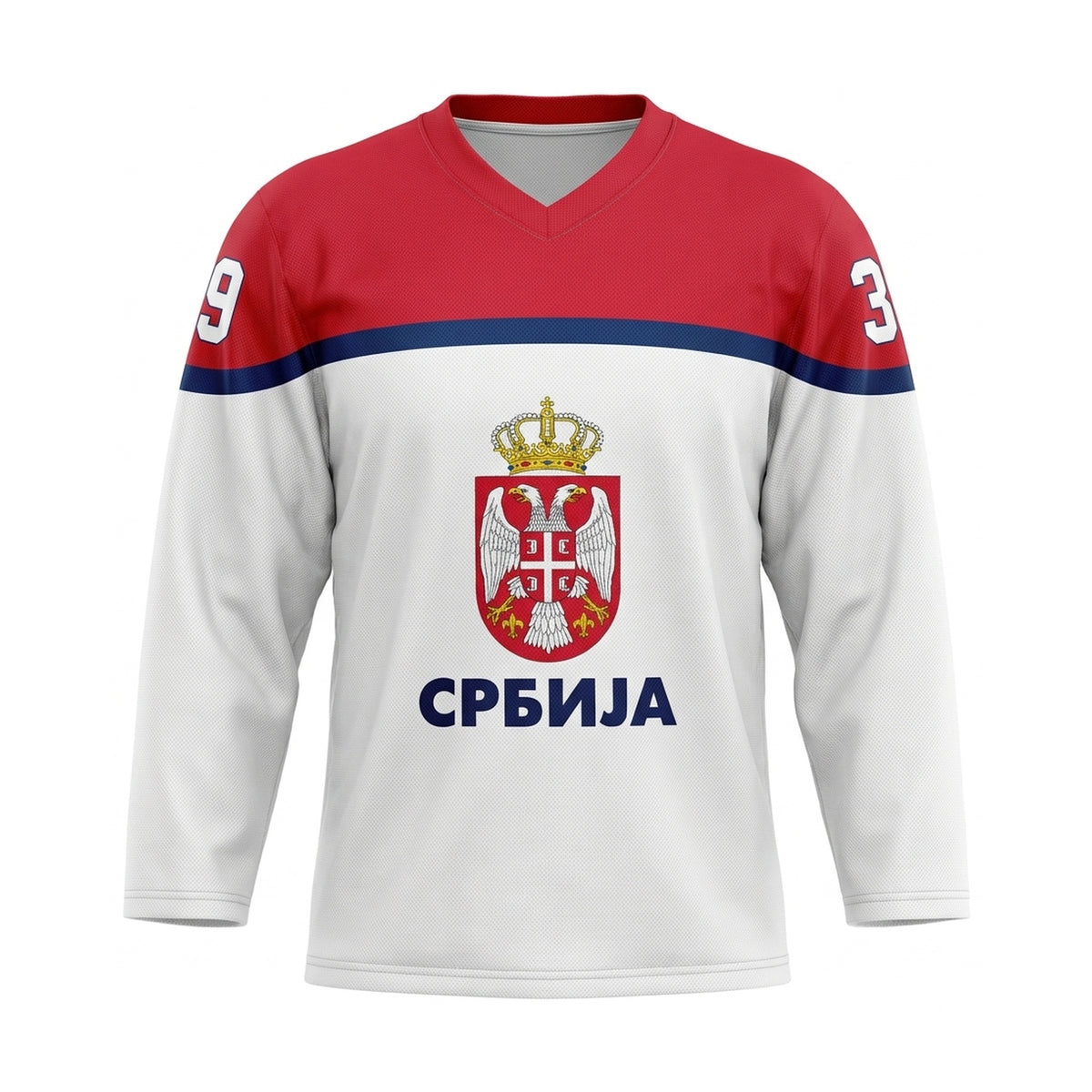 Serbia Hockey Jersey White