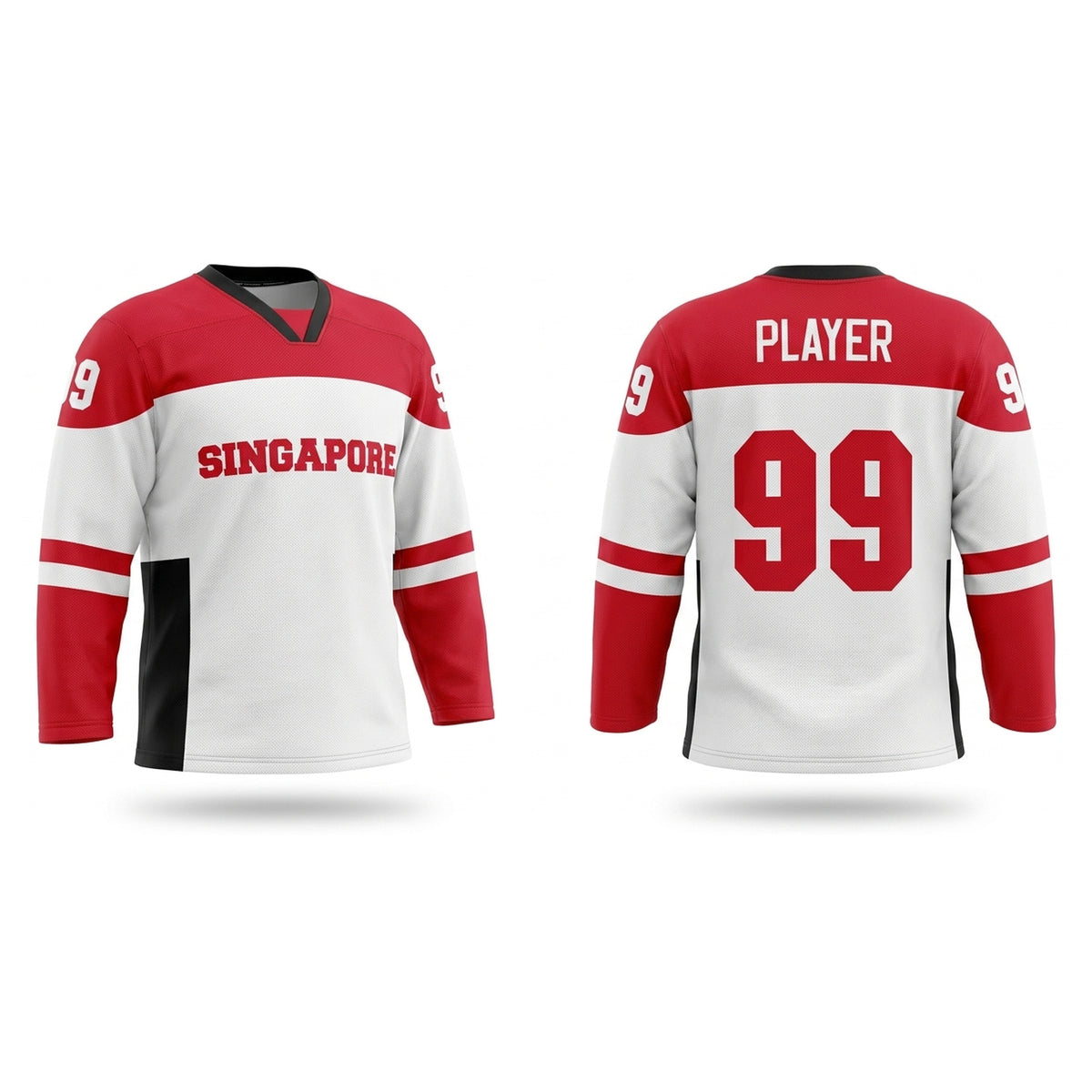 Singapore Hockey Jersey White