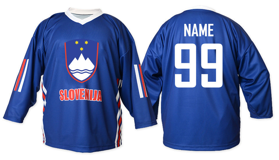 Slovenia hockey jersey blue