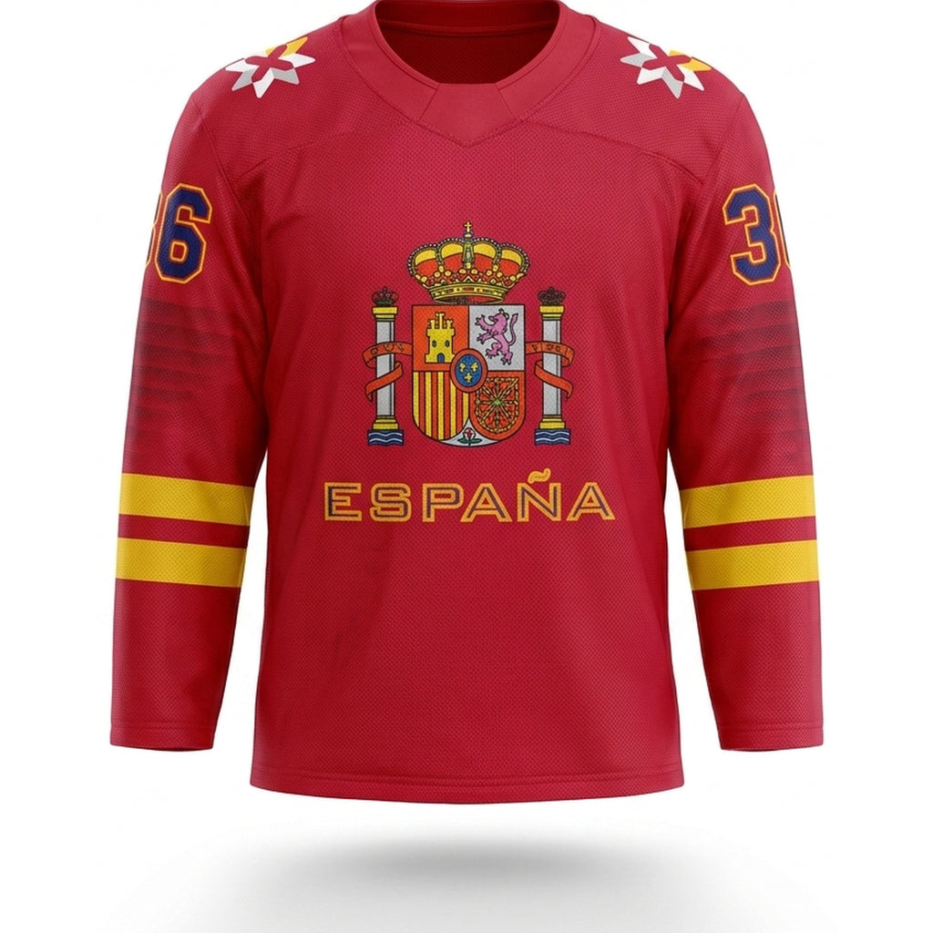 Spain hockey jersey Red