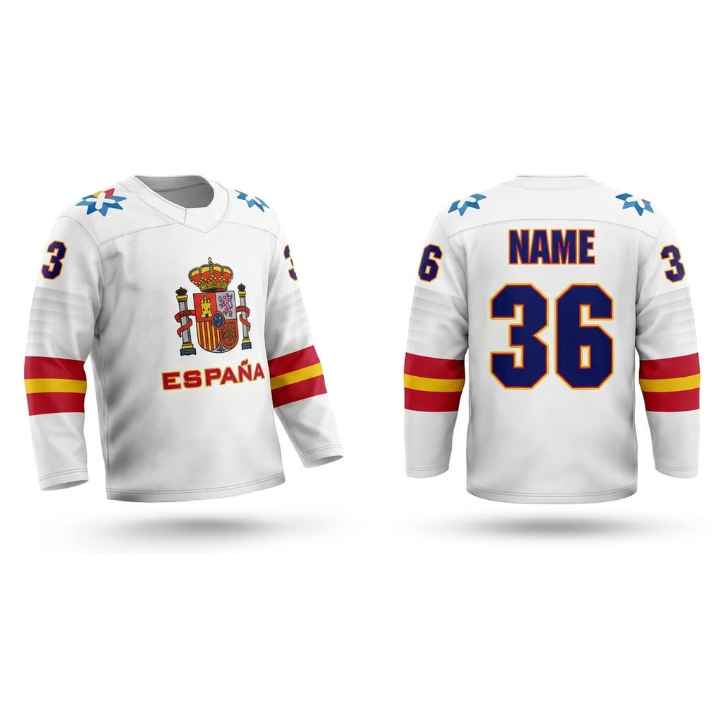 Spain hockey jersey White