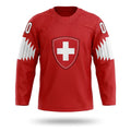 Switzerland hockey jersey red 2019
