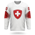 Switzerland hockey jersey white 2019