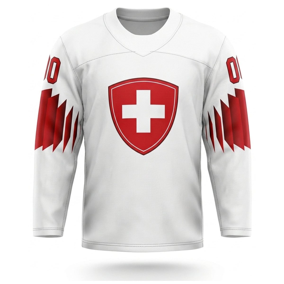Switzerland hockey jersey white 2019