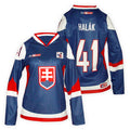 Slovakia fan jersey for woman blue