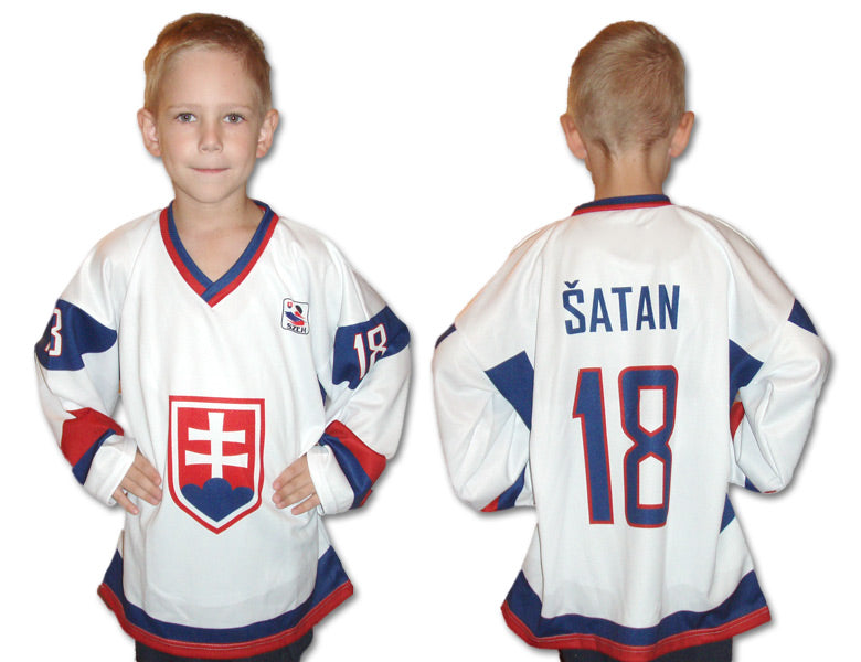 Slovakia fan jersey junior white