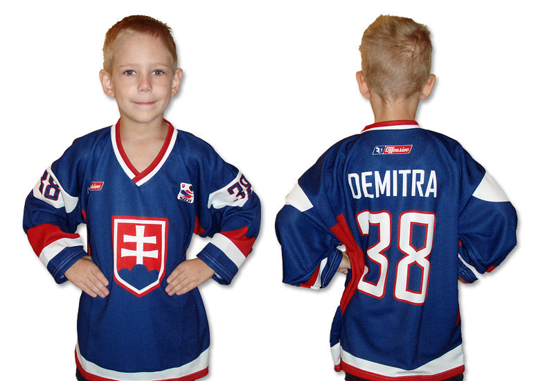 Slovakia fan jersey junior blue