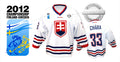 Slovakia hockey jersey with logo WC 2012 white