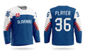 Slovakia blue olympic jersey 2018