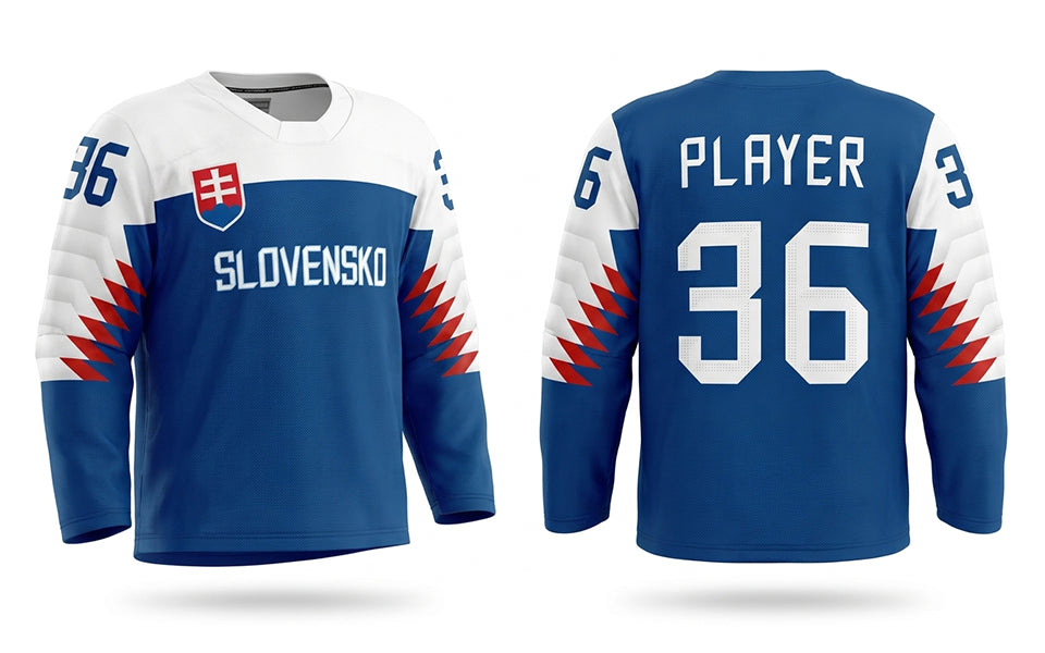 Slovakia blue olympic jersey 2018
