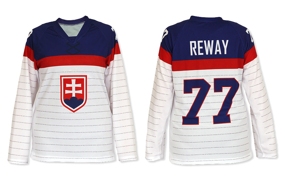 Slovakia woman white Olympic jersey 2014 Replica