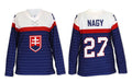 Slovakia woman blue Olympic jersey 2014 Replica