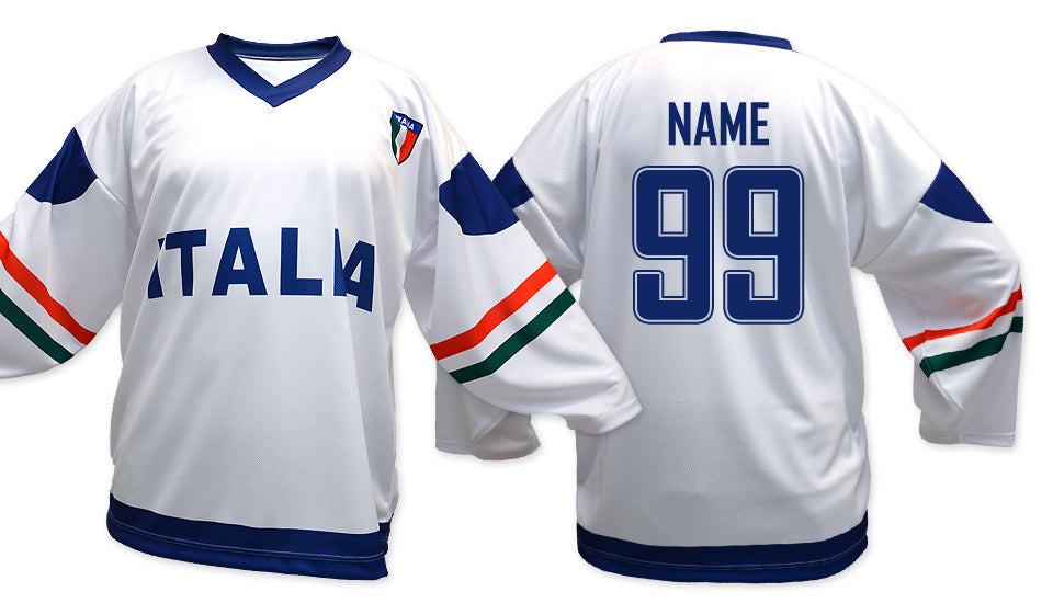 Italia hockey jersey white