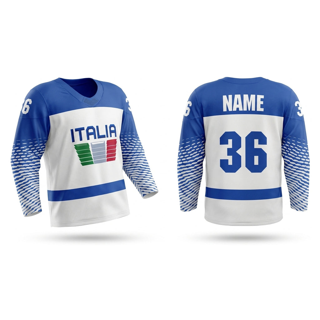 Italia hockey jersey white 2026