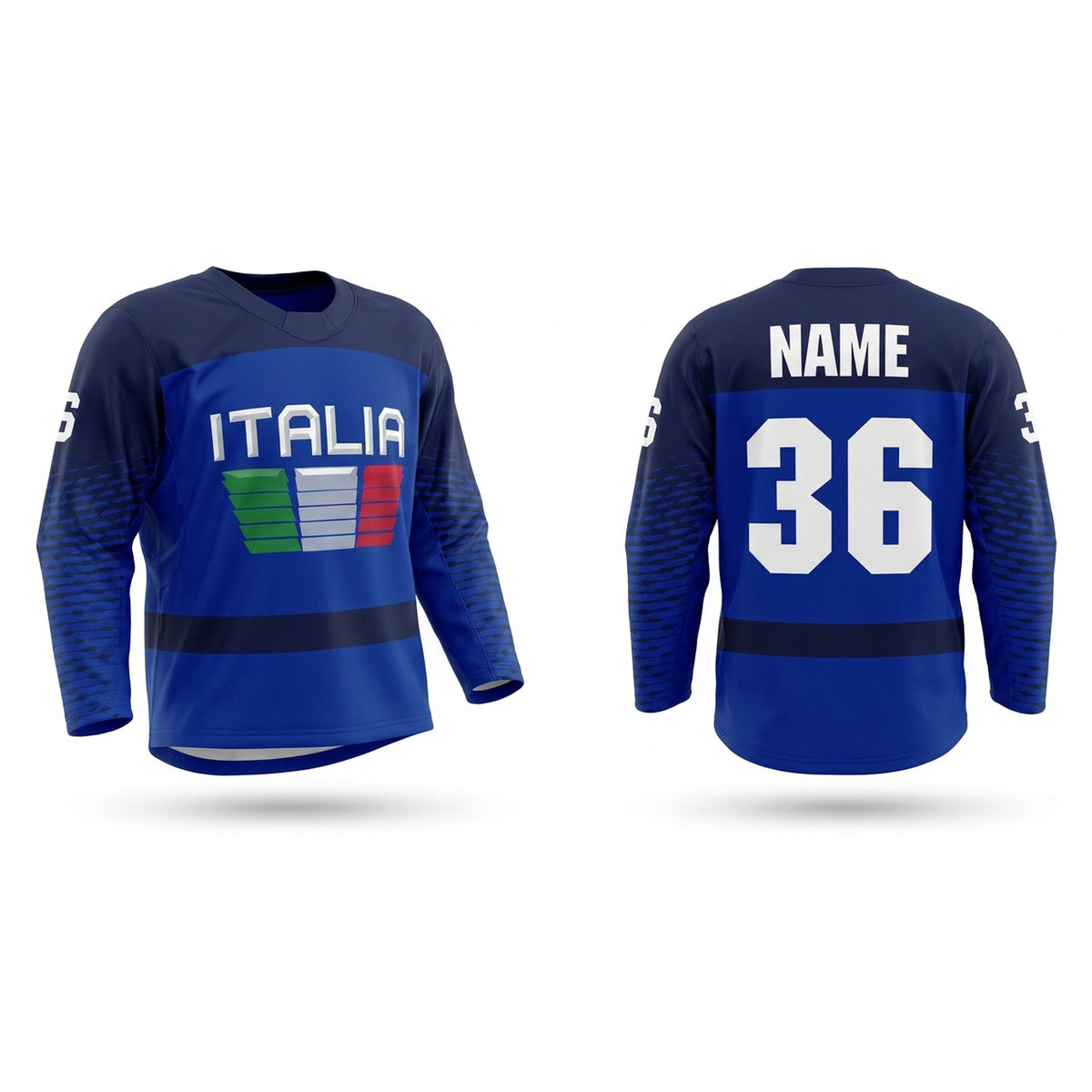 Italia hockey jersey blue 2026